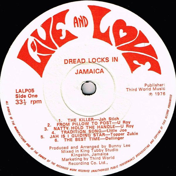 Various : Dread Locks In Jamaica (LP, Comp)
