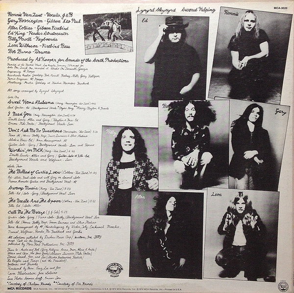 Lynyrd Skynyrd : Second Helping (LP, RE, Glo)
