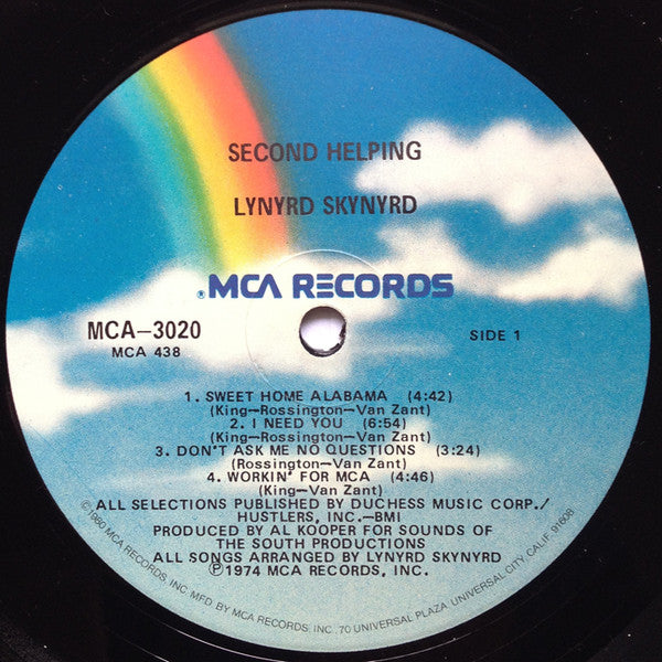 Lynyrd Skynyrd : Second Helping (LP, RE, Glo)