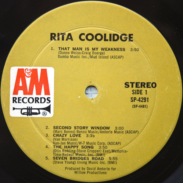 Rita Coolidge : Rita Coolidge (LP, Album, Mon)