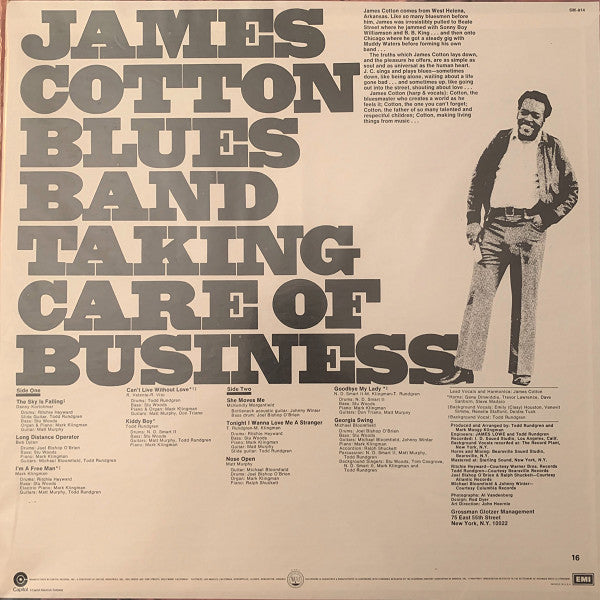 James Cotton Blues Band* : Taking Care Of Business (LP, Album, RE, Jac)
