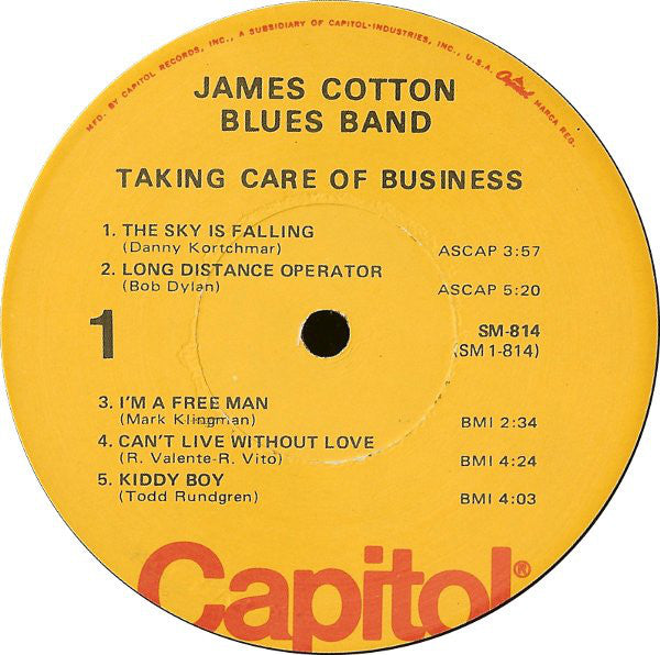James Cotton Blues Band* : Taking Care Of Business (LP, Album, RE, Jac)