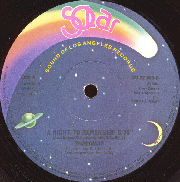 Shalamar : I Can Make You Feel Good / A Night To Remember (Special Remix) (12", Maxi)