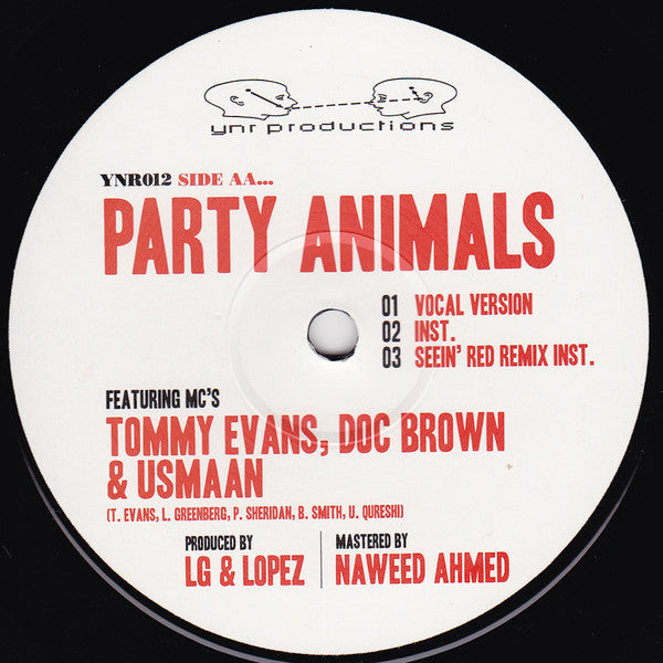 Various : Seein' Red / Party Animals (12")