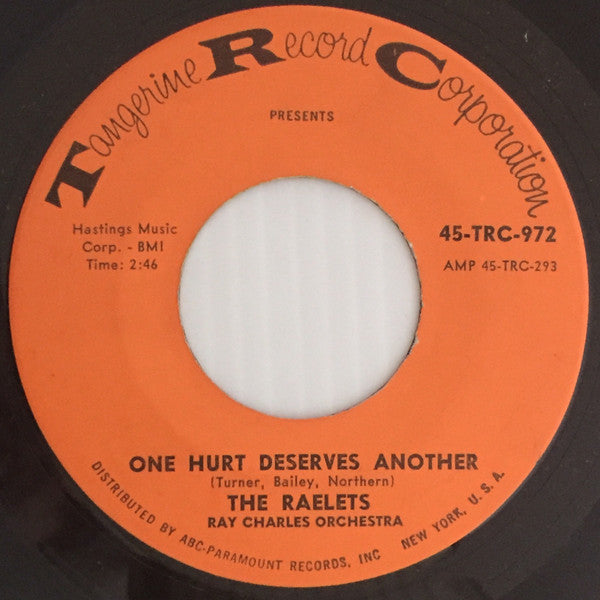 The Raelets* : One Room Paradise / One Hurt Deserves Another (7")