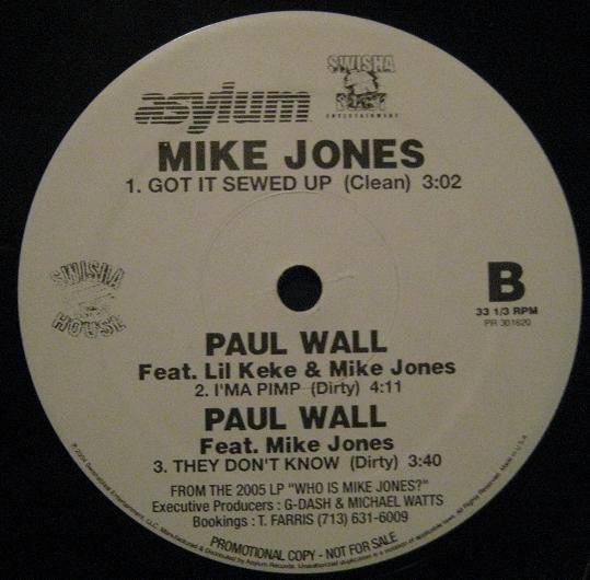 Mike Jones (2) / Paul Wall : Still Tippin' / I'ma Pimp (12", Promo)