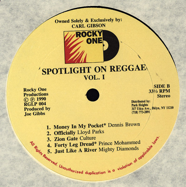 Various : Spotlight On Reggae Vol. II (LP, Comp)
