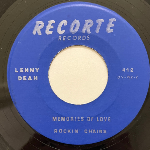 Lenny Dean And The Rockin' Chairs : A Kiss Is A Kiss / Memories Of Love (7", Single, RE, Unofficial)