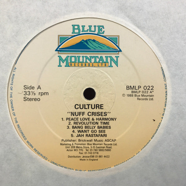 Culture : Nuff Crisis! (LP, Album)