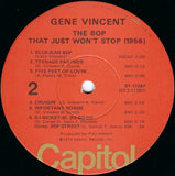 Gene Vincent And His Blue Caps* : The Bop That Just Won't Stop (1956) (LP, Comp, Mono, RE)