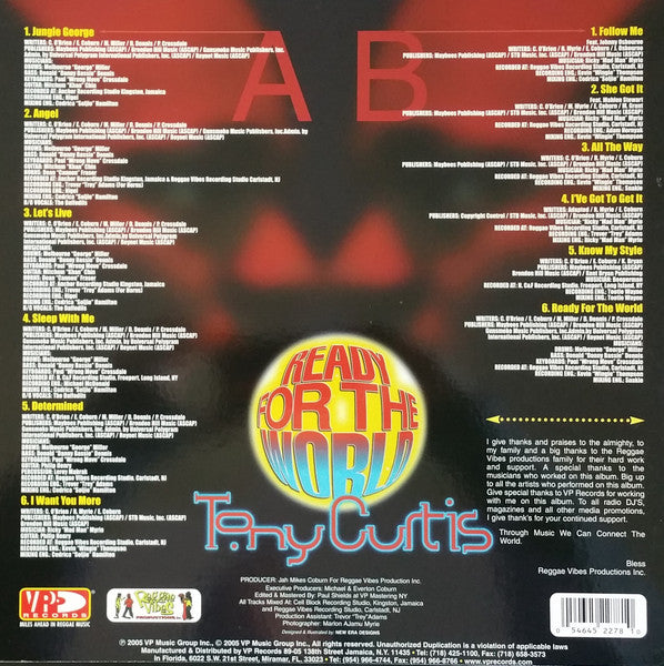 Tony Curtis : Ready For The World (LP, Album)