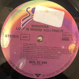 The Whispers : Love Is Where You Find It (LP, Album, Gat)