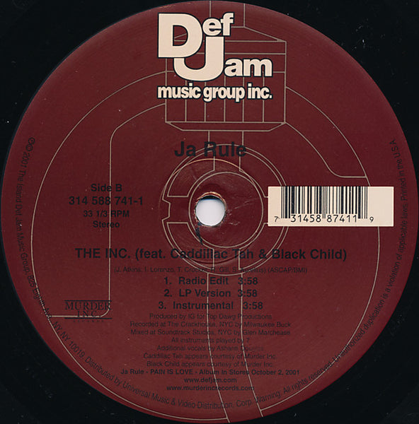Ja Rule : Livin' It Up (12", Single)