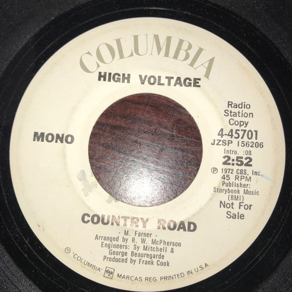 High Voltage (4) : Country Road (7", Promo)