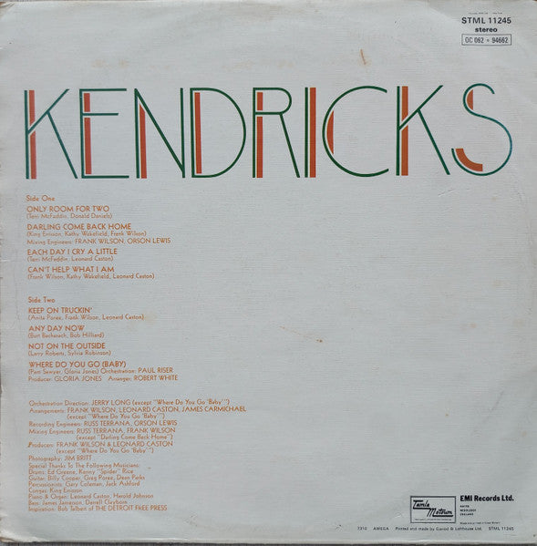 Eddie Kendricks : Eddie Kendricks (LP, Album)