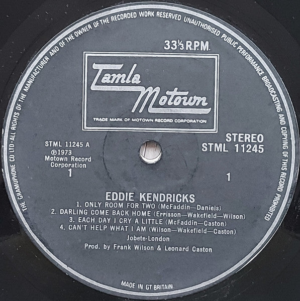 Eddie Kendricks : Eddie Kendricks (LP, Album)