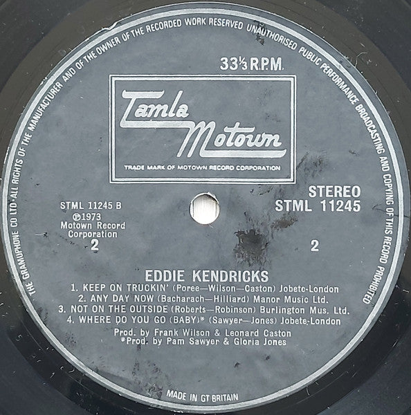 Eddie Kendricks : Eddie Kendricks (LP, Album)