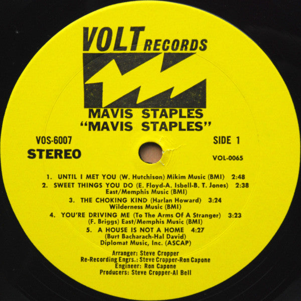 Mavis Staples : Mavis Staples (LP, Album, Mon)