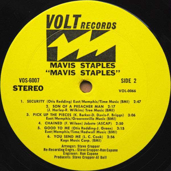 Mavis Staples : Mavis Staples (LP, Album, Mon)