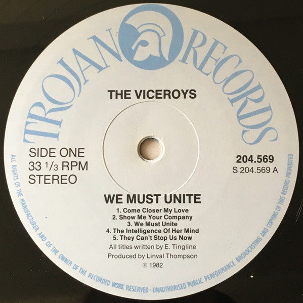 The Viceroys : We Must Unite (LP, Album)