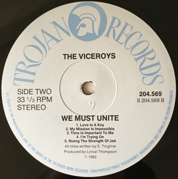 The Viceroys : We Must Unite (LP, Album)