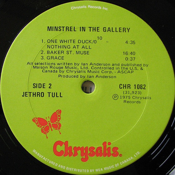 Jethro Tull : Minstrel In The Gallery (LP, Album)