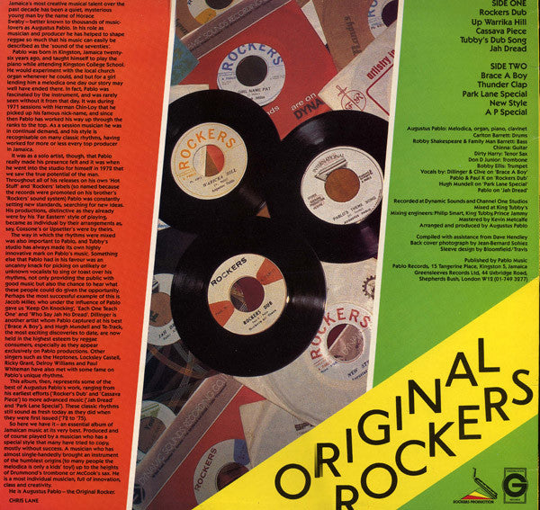 Augustus Pablo : Original Rockers (LP, Album, RP)