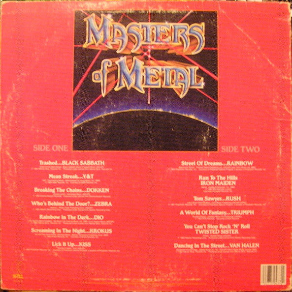 Various : Masters Of Metal (LP, Comp, 69)