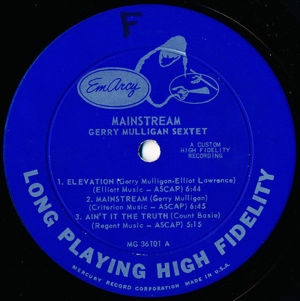 Gerry Mulligan And His Sextet : Mainstream Of Jazz (LP, Album, Ind)