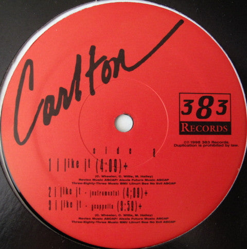 Carlton : I Like It / So Much More (12", Maxi)