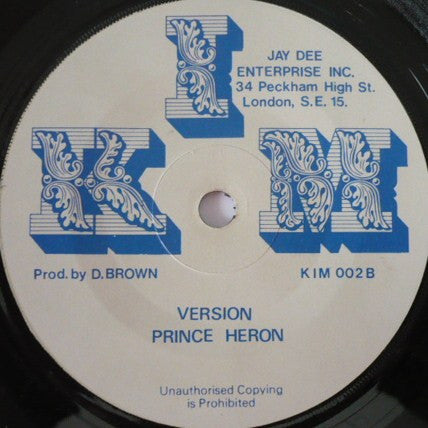 Prince Heron : Me Little But Me Tallawa (7")