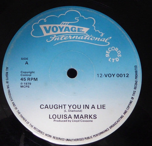 Louisa Marks* / Clinton Grant : Caught You In A Lie / Keep On Grooving Me Girl (12")