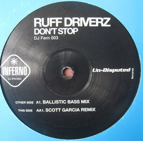 Ruff Driverz : Don't Stop (12", Promo)