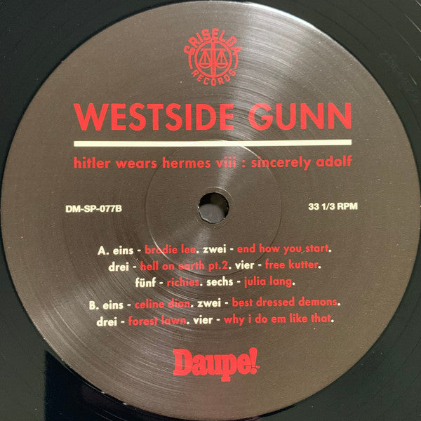 Westside Gunn : Hitler Wears Hermes VIII : Sincerely Adolf (Side B) (2xLP, Ltd, Num)