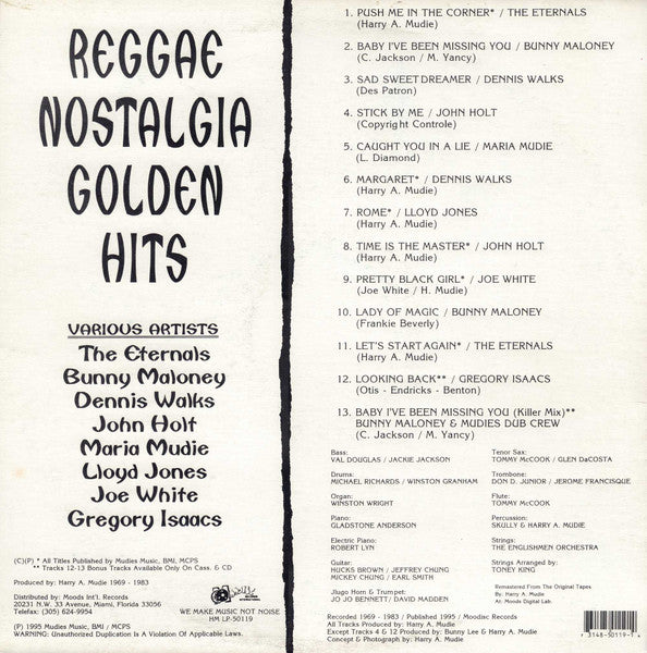 Various : Reggae Nostalgia Golden Hits (LP, Comp)