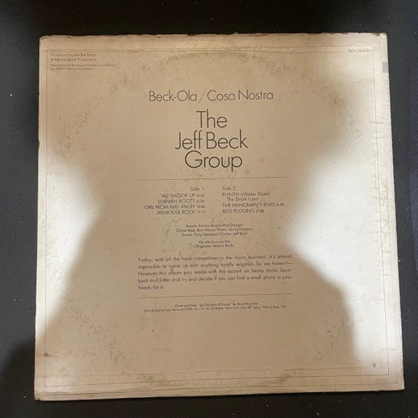 Jeff Beck Group : Beck-Ola (LP, Album, RE, Pit)