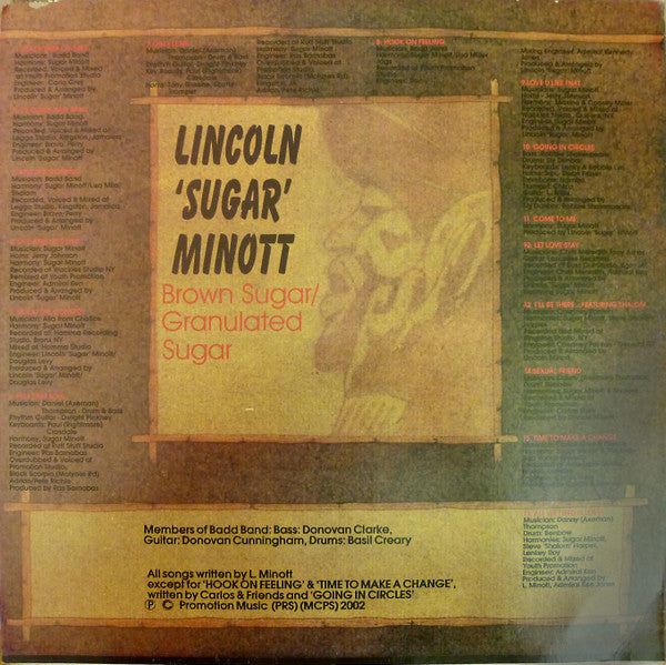 Sugar Minott : Brown Sugar - Granulated Sugar (LP, Album)