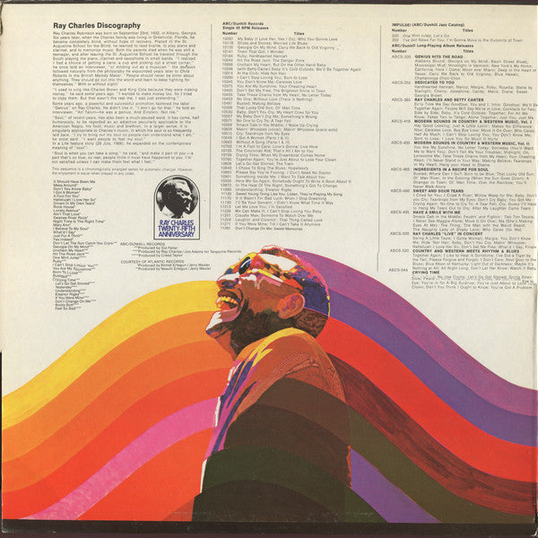 Ray Charles : A 25th Anniversary In Show Business Salute To Ray Charles (2xLP, Comp)