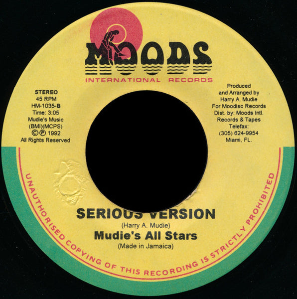 Horace Andy : My Love "Serious Thing" (7")