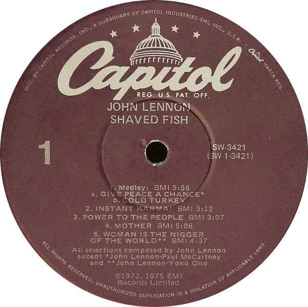 Lennon*, Plastic Ono Band* : Shaved Fish (LP, Comp, RE, Win)