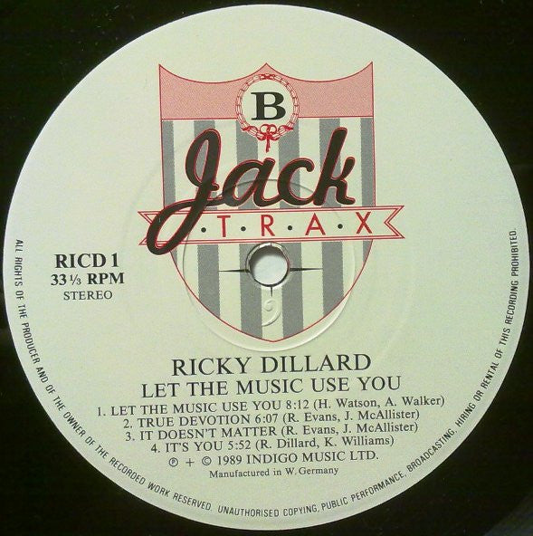 Ricky Dillard : Let The Music Use You (LP, Album)