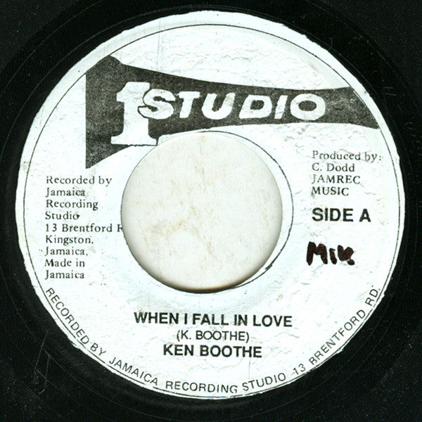 Ken Boothe : When I Fall In Love (7", RE)