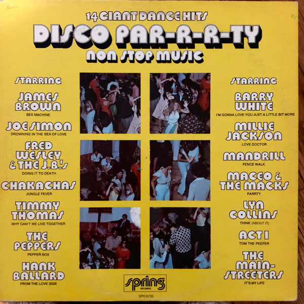 Various : Disco Par-r-r-ty (LP, Album, Comp, Mixed, PRC)