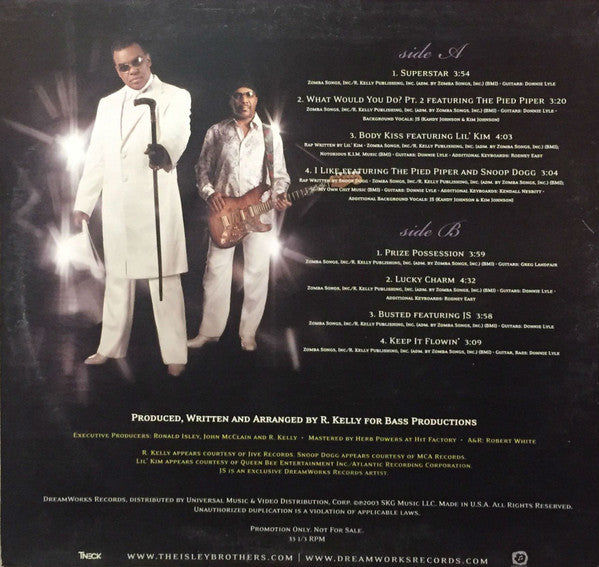 The Isley Brothers Featuring Ronald Isley AKA Mr. Biggs (6) : Body Kiss (LP, Album, Promo)