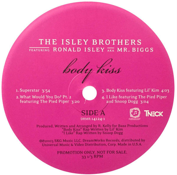 The Isley Brothers Featuring Ronald Isley AKA Mr. Biggs (6) : Body Kiss (LP, Album, Promo)