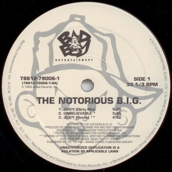 Notorious B.I.G. : Juicy (12")