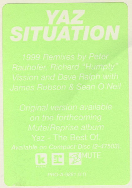 Yazoo : Situation (2x12", Promo)