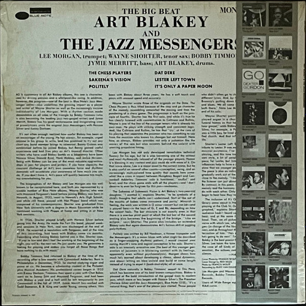Art Blakey & The Jazz Messengers : The Big Beat (LP, Album, RE, RM)