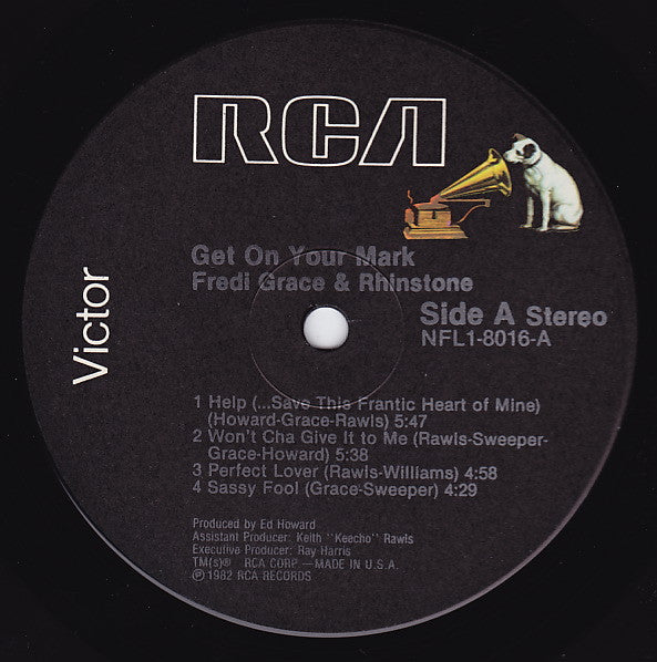 Fredi Grace And Rhinstone : Get On Your Mark (LP, Album)