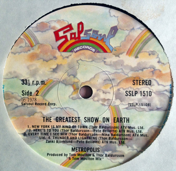 Metropolis (5) : The Greatest Show On Earth (LP, Album)